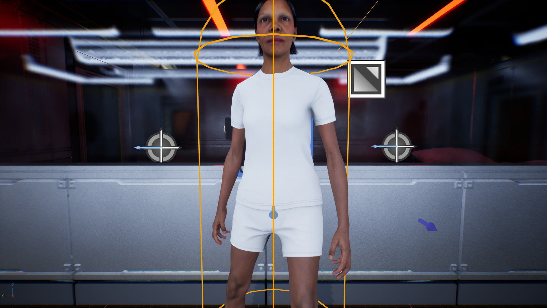 LightKeeper Unreal prototype with character, observation room, and debug collision shapes