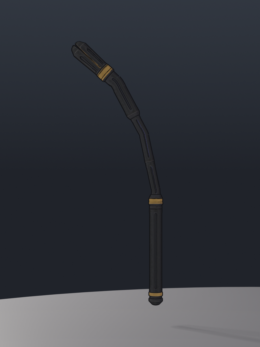 Staff rig bending smoothly